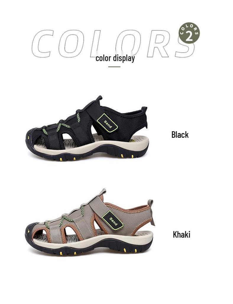 Men's Breathable Summer Sports Sandals - Non-slip, Versatile Beach Shoes, Casual Large Size.