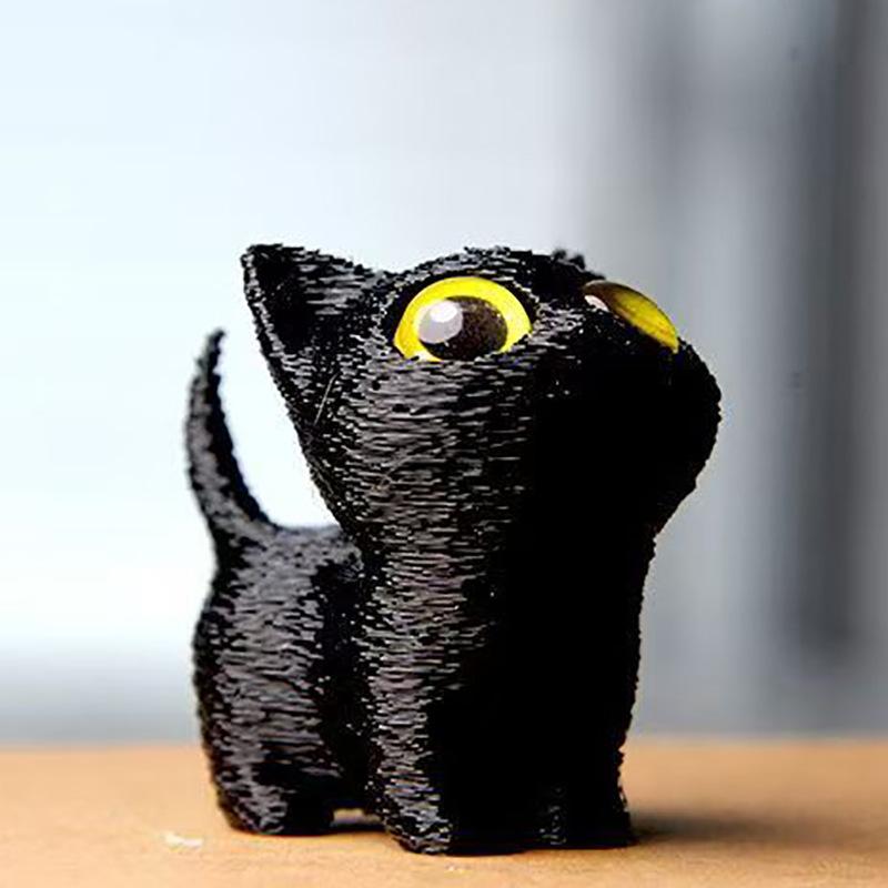 Halloween  Desktop Decorations Mini Resin Cat Cute Kitten Micro Landscape Crafts Garden Party Decoration