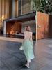 French Halterneck Backless Camisole: Fairy Summer Beach Dress