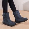 Modische Übergröße Warme Wasserdichte Schneestiefel für Damen Winter Plateau Stiefeletten Bequem und Elegant Lamm Trend 2025 Goth Damen Schuhe