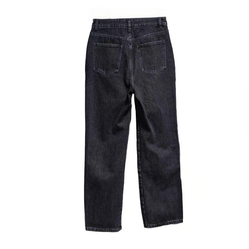 Li Ning Jeans Women's Black AJQT390 2 Moderate Straight Fit Pants AJQT390-2