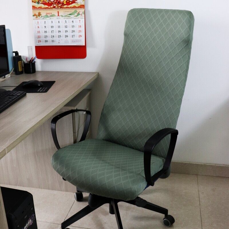 Stretch Computer Chair Cover Home Office Chair Cover Dustproof Swivel Chair Cover Slipcover Armchair Protector Gaming Chair Case