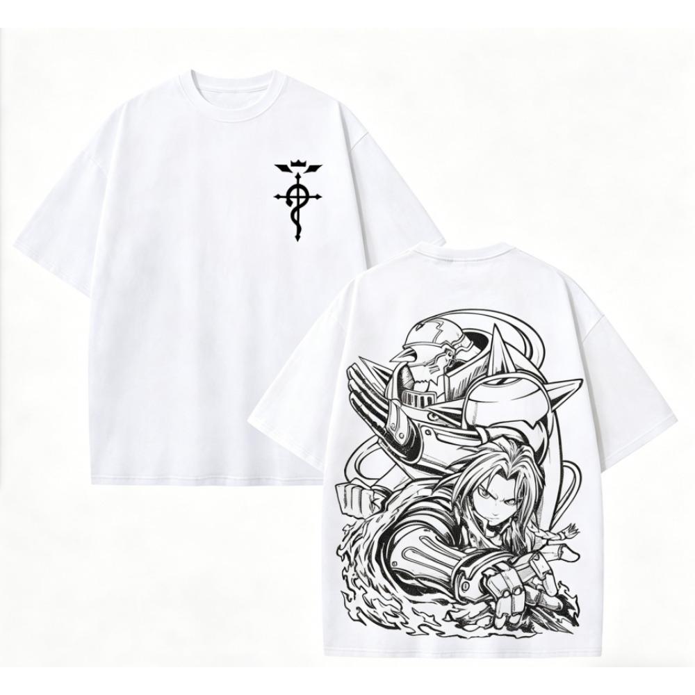 Fullmetal Alchemist Anime Lover T shirt Year round clothing personality Clothes Plus Size Unisex New Model Couples high quality soft