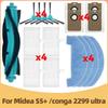 Compatible For Midea S5 Plus / Conga 2299 Ultra Home X-Treme Genesis Robot Vaccum Parts Main Side Brush Mop Dust Bag Filter