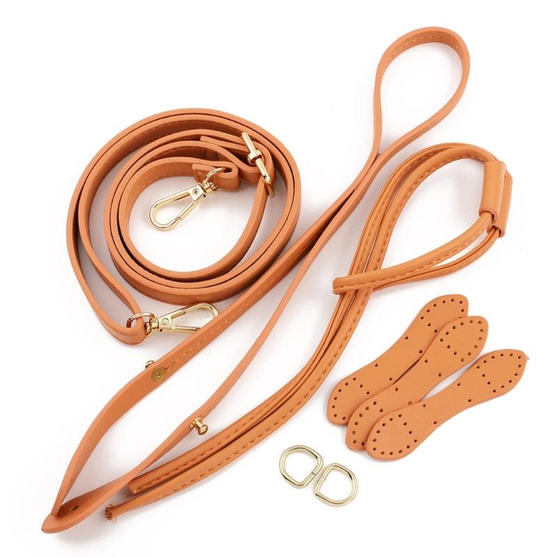 Craft Your Own Bag with Adjustable Drawstring Shoulder Strap Handle Rope Kits for Handmade Straw Bucket Bags Accessories