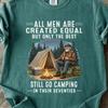 Funny Camping Shirt for Men 70th Birthday Gift, Camper Grandpa Tee, Outdoor Lover Gift for Dad, RV Camping T-Shirt, Seventies Birthday