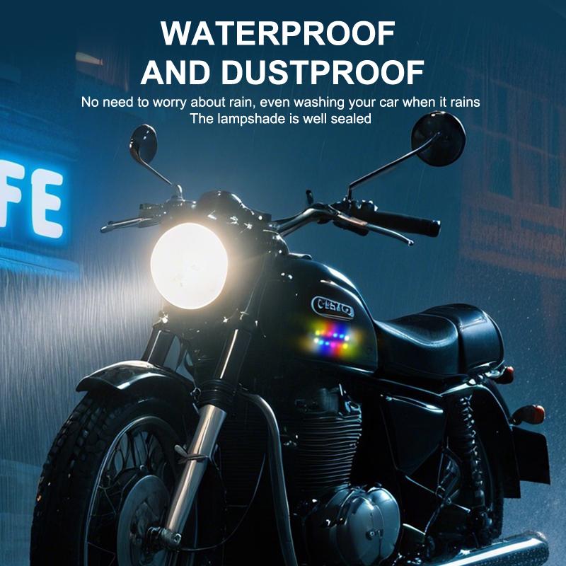 Motorcycle Solar Warning Light Car Rear Collision Prevention Strobe Light Night Electric Vehicle Bicycle Led Tail Flashing Light