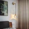 Nordic  Creative Living Room Crystal Wall Lamp Fashion Modern Minimalist Model Bedside Copper Wall Lamp Bedroom Corridor