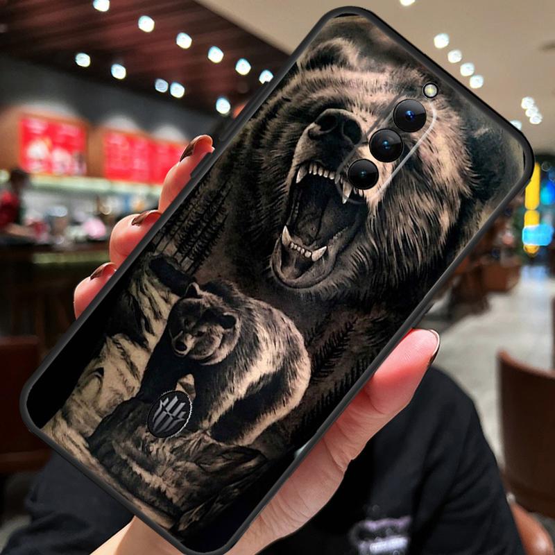 Cute Grizzly Bear Case For ZTE Nubia Red Magic 10S 10 8 9 8S 9S 11 Pro Plus 10 Air 5G 6R 6 7 6S 7S Pro Cover