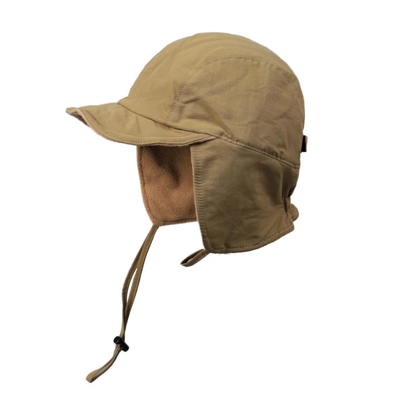 Lightweight Outdoor Fleece Inner Warm Lei Feng Hat Men's and Women's Nylon Anti-splashing Ski Ear Protection Anti-freezing
