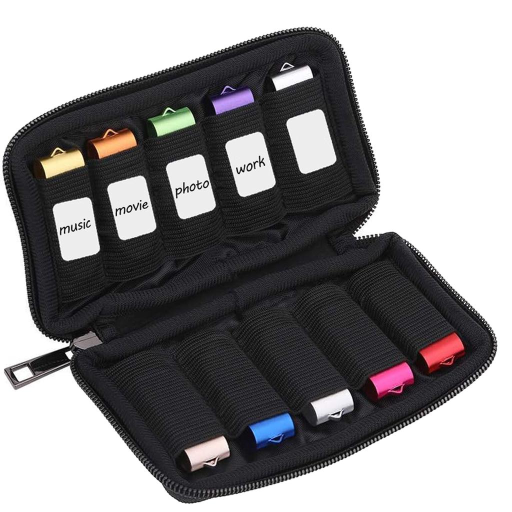 Pouzdro na USB flash disk Úložný prostor Držák pouzdra Úložná taška USB flash disk Organizér elektronického příslušenství pro USB flash disk pero