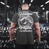 Neues Herren T-Shirt Special Opa sein Papa sein Bedrucktes T-Shirt Sommer Übergroß Vintage Rundhals Kurzarm Oberteil Streetwear