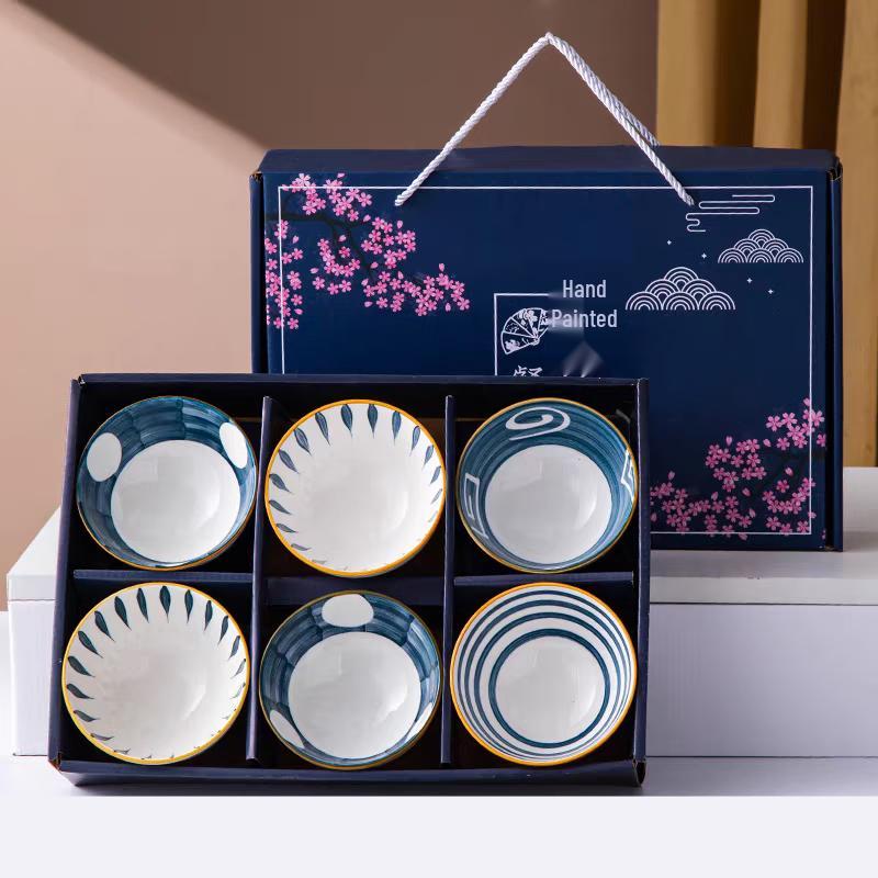 Yuzhuxun Blue and White Porcelain Bowl Set