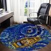 1pc Boat Starry Office Round Rug, Non-slip, Soft and Durable Office Rug for Interior Decoration, Perfect for Office, Beautiful Decoration yy260323092