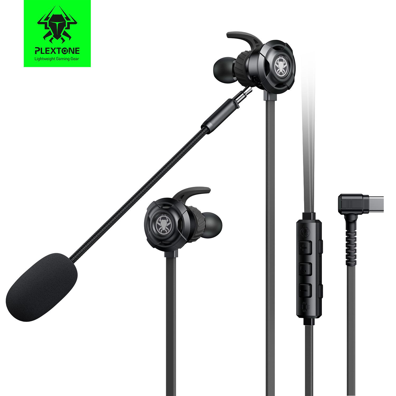 

Type-C Pukee M762 Noise-Canceling Wired Gaming Earbuds