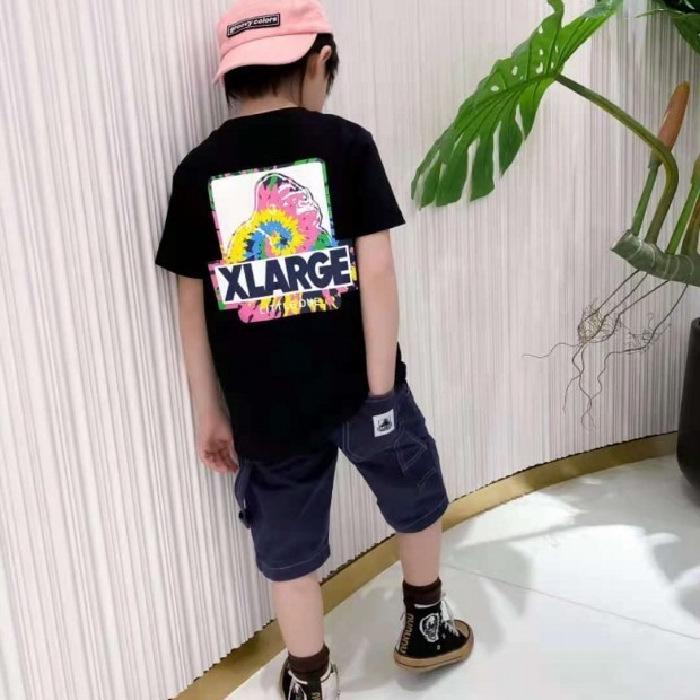 

Модные хлопковые футболки с коротким рукавом для мальчиков - Летняя коллекция для детей среднего и старшего возраста 160 cm чёрный