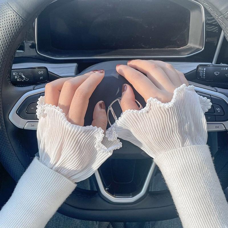 Feen-Handgelenkmanschetten für Hemden, Pullover, Spitze, falsche Ärmel, Ornament, ausgestellte Rüschen, ausgestellte Ärmel, falsche Handgelenksmanschetten