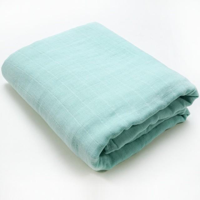 Double Layer Bamboo Cotton Muslin Swaddle Blanket for Newborns