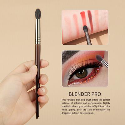 Pennello per Sfumare Pieghe in Pelo di Capra Trucco Ombretto Kit Cosmetico Pennelli per Trucco Occhi