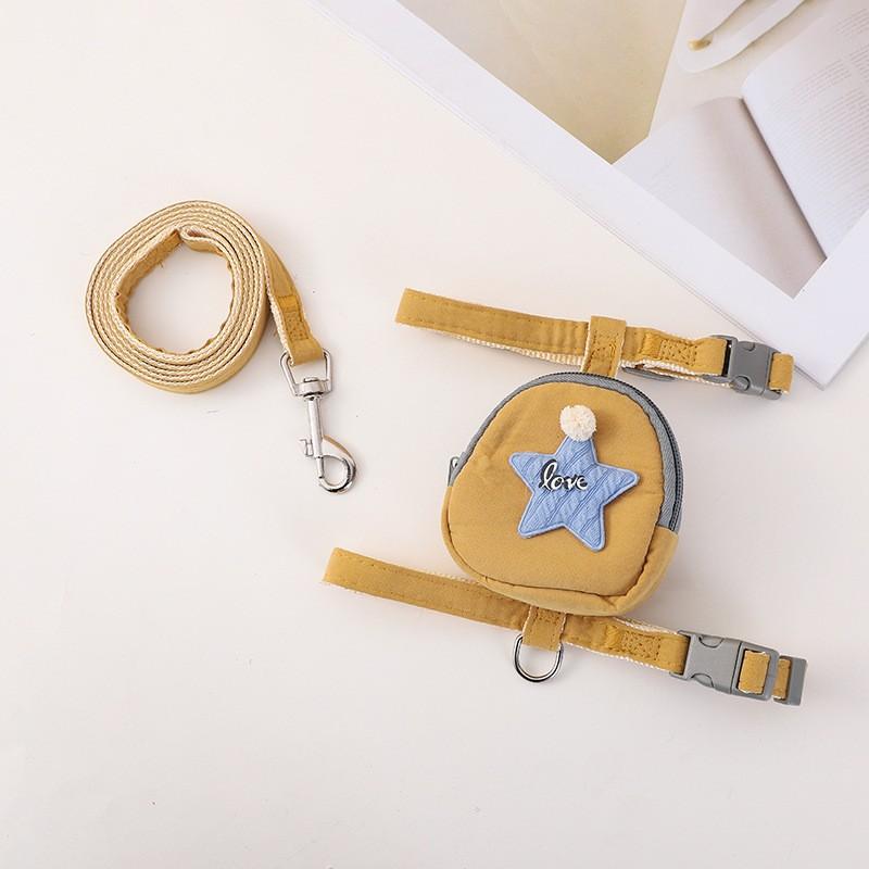 Pet Lightweight Chest Dog, Small Bee Chest, Strap, Dog Walking Leash, Dog Going Out Leash, Medium and Small Dog Chest