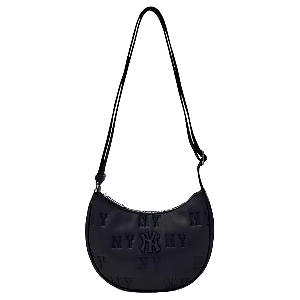 

MLB Fashion Commuter Versatile Faux Leather Crossbody Shoulder Bag Unisex Bags 3ACRS024N-50BKS Black