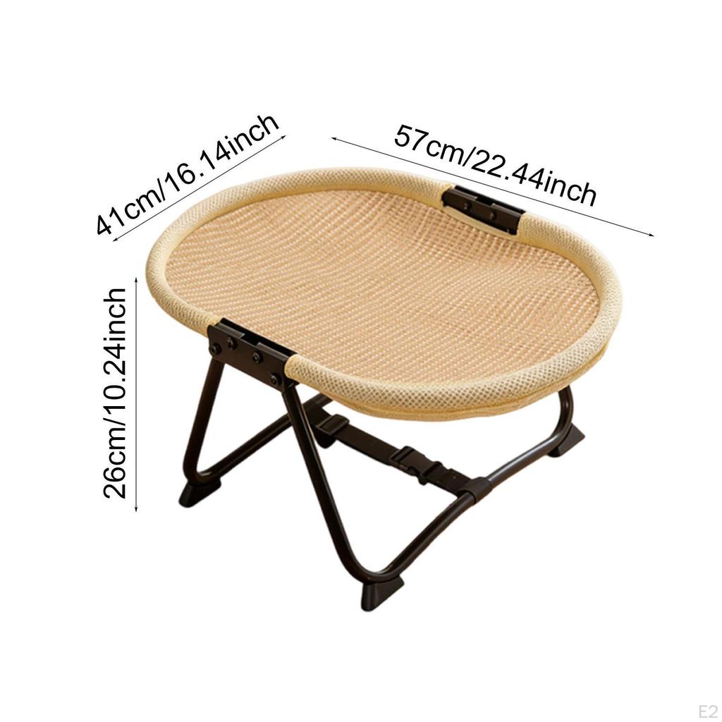 Elevated Pet Bed Metal Frame Heavy Duty with Storage Bag Folable Accessory up Portable Indoor Sturdy