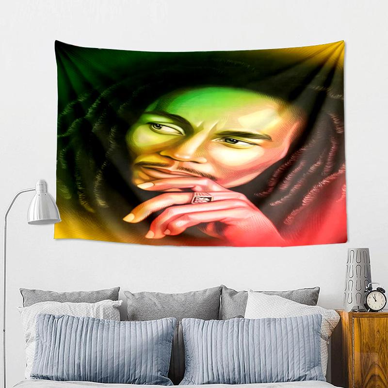 Bob Music Vibrant Art Printed Tapestry, Wall Hanging,Livingroom, Dormitory, Large Wall Decor, Fabric Decor Fan Birthday Gifts
