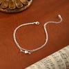 Bohemian Anklet Bracelets for Women, CZ Heart Charm Waterproof Chain, Summer Beach Barefoot Jewelry Gift for Girl