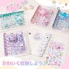 Sticker book for A7 sticker includes 10 sticker heart glitter cute girls, transparent, size, binder, 6-hole, refills, pattern, parts, removable,