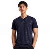 Under Armour Loose Fit V-Neck Quick-Dry Breathable Short Sleeve T-Shirt Unisex Tops Navy-Blue 21500531-409