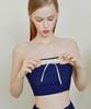 VIKINI VENDER Roel Ribbon High-Waisted Bikini - Navy