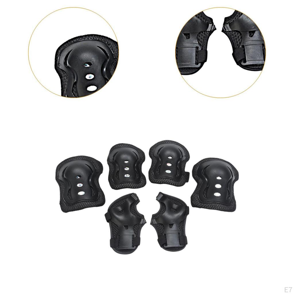 Kids Gear: Skate Pad Set Including Knee and Elbow Supports for Riding