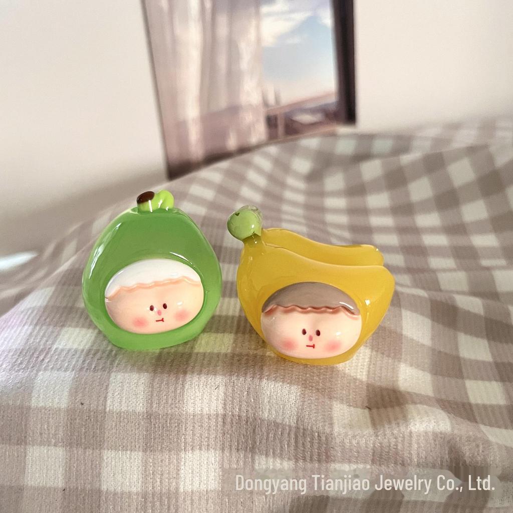 Creative Lilith Li Si Solid Color Resin Fruit Ornaments - DIY Jewelry & Fun Blind Bag