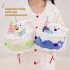 Ours en peluche pour enfants et cadeaux d'anniversaire, avec rembourrage en polyester doux.