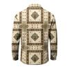 Men's Quick-Dry Mesh Golf Shirt, Long Sleeve Christmas Print Casual Top