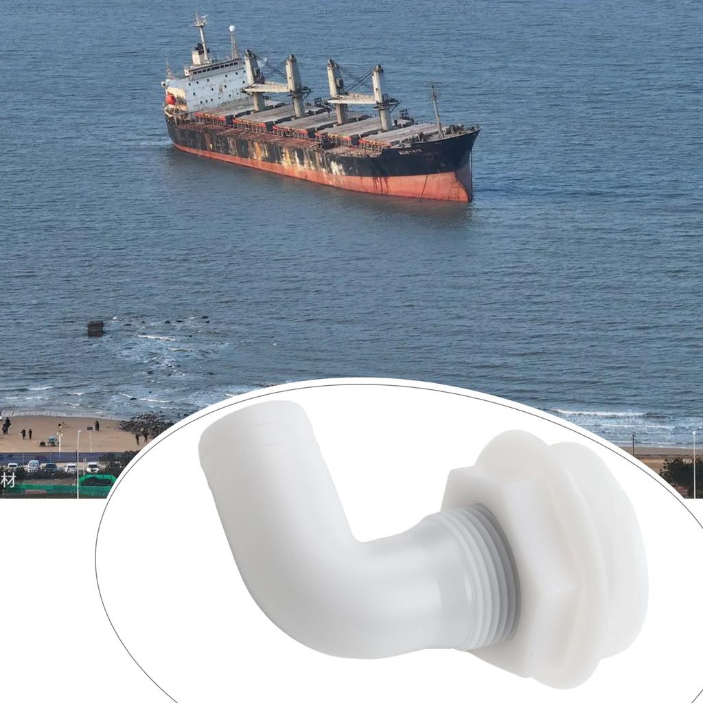 90° Boat Hose Pipe Elbow Bilge Pump Drain Bilge Drain Outlet Check Valve Marine Drainage Outlet Yacht Bilge Drainage Outlet