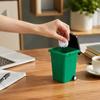 Desktop Can with Wheels, Fun Wastebasket for Home