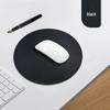 High-Quality White PU Leather Mouse Pad: Dirt-Resistant, Printable, and Round Design
