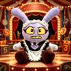 25CM Funny Maid Jax Plush Rabbit Doll Holding Gun Soft Stuffed Animal Amazing Digital Doll Circus Cartoon Toy For Kids Gift