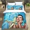 Black and white dream chasing bedding duvet cover set luxurious soft and comfortable bedroom and room decoration
