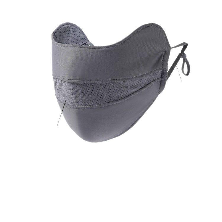 Sunscreen Mask, Breathable, Thin, UV Resistant, Eye Protection, Full Face, Summer Ice Silk Sunshade Mask