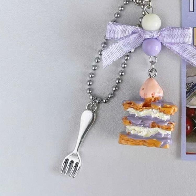 Taro Shade Napoleon Phone Chain Handcraft Beadwork Accessory for Everyday Use