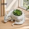 3D Printed Dragon Planter Flower Pot, Fairy Tale Style Dragon-Shaped Dragon-shaped Pot with Breathable Design, Small Plant Container for Home