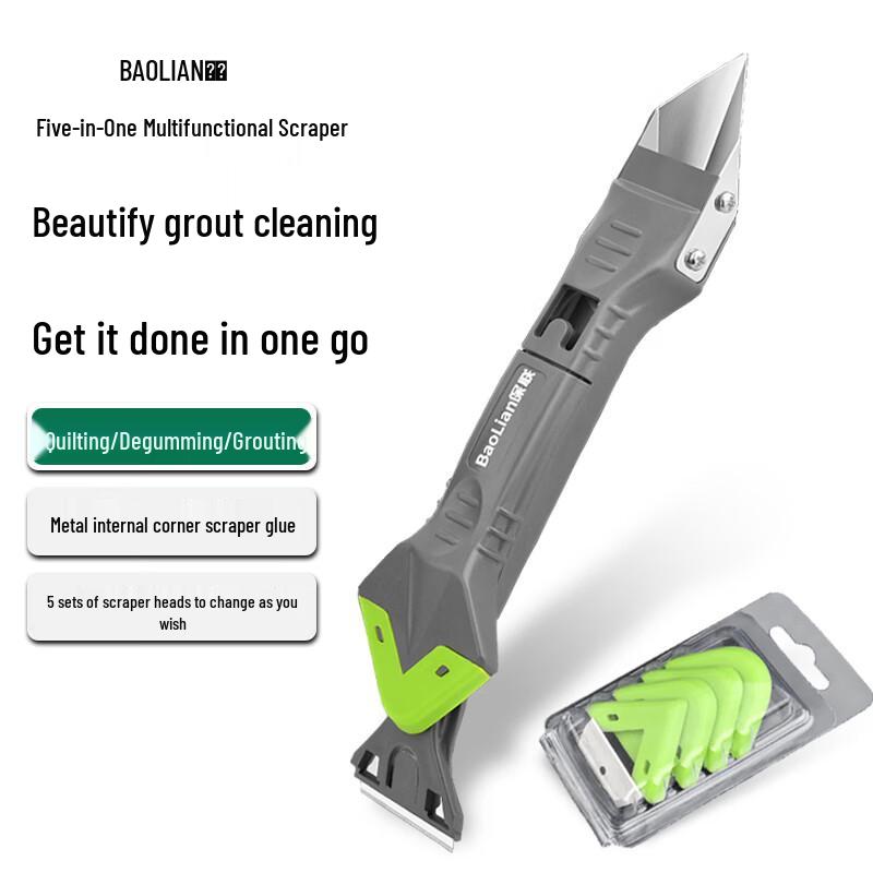 Baolian Multi-function 5-in-1 Caulk Scraper Tool