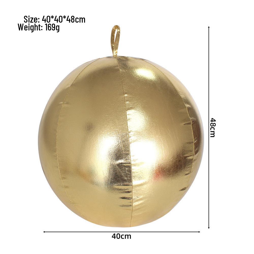 Outdoor Christmas PVC Inflatable Ball & Candy Cane Pendant Decoration