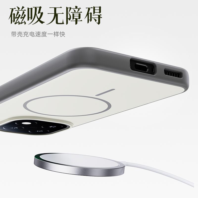 For VIVO IQOO 15 Phone Case, PC Back with Built-in Magnetic Attraction, TPU Soft Edges