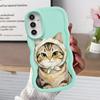 Cartoon Cat Case for Samsung Galaxy A52 A21s A14 A12 A13 A11 A15 A16 Soft Phone Cover A03 A22 A23 A33 A53 A06 A04 A05