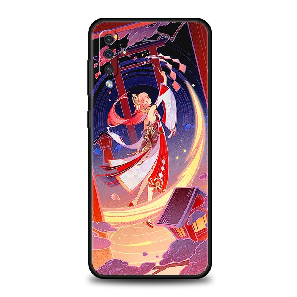 Pouzdro na telefon Samsung Galaxy A52 A14 A50 A70 A10S A30 A40 A20S A20E A02S A12 A22 A72 A32 5G A04s Genshin Impact silikonový kryt