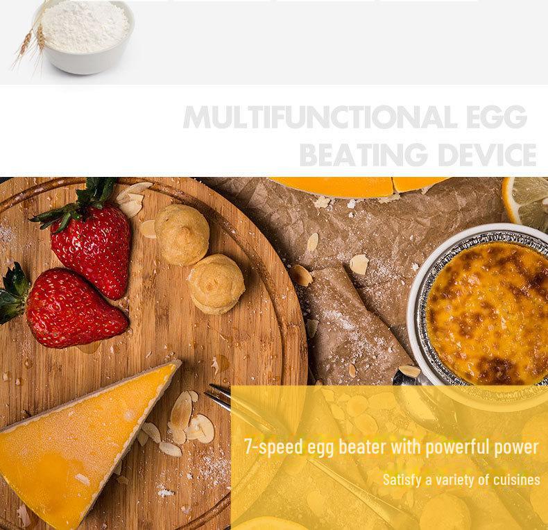 Portable Electric Egg Beater: Compact Automatic Mixer for Baking & Whipping Cream