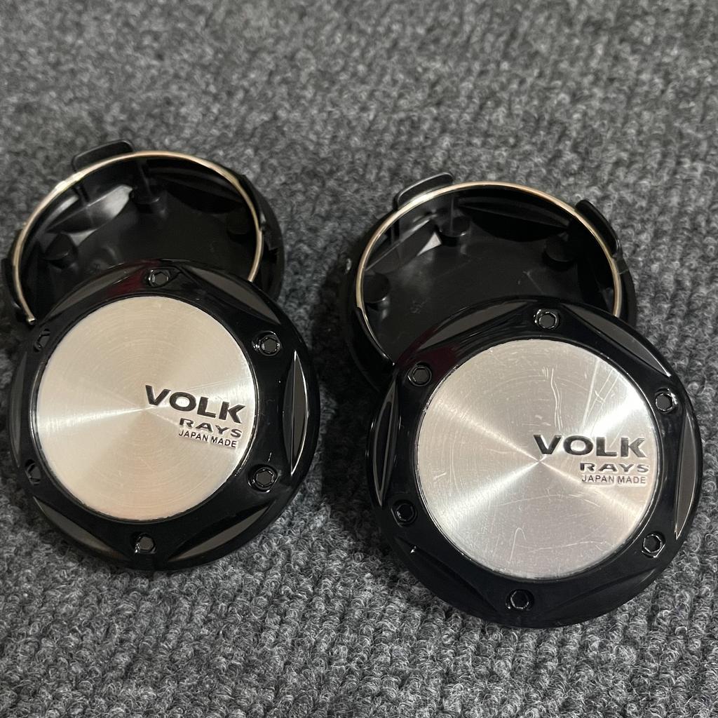 4pcs/Lot 68mm Car Wheel Hub Center Caps Flower High Caps Fit 45mm Volk Rays Racing Emblem Badge Stickers Car Styling Accessories